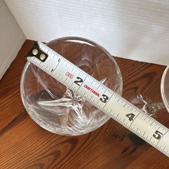 Set Of 3 Crystal Wine Glasses Modern Lines - Picture 7 of 7